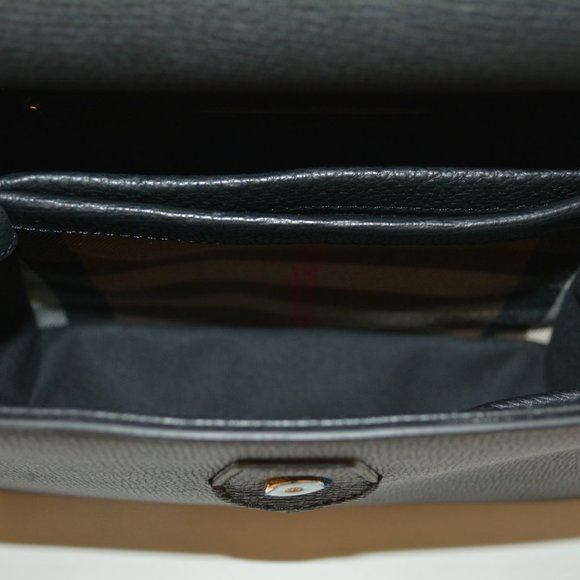 NWT BURBERRY DERBY LEATHER HOUSE CHECK SMALL CAMBERLEY TOTE BAG - Picture 9 of 10
